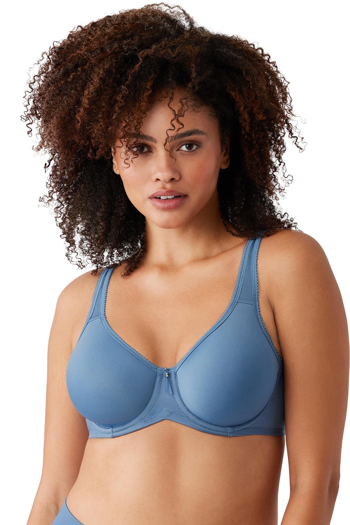 Wacoal Basic Beauty Spacer Underwire T-Shirt Bra - Coronet Blue - source image 65934