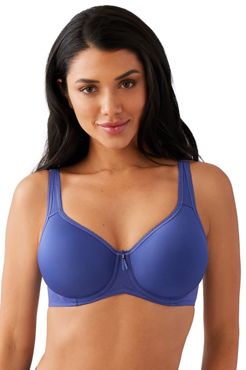 Wacoal Basic Beauty Spacer Underwire T-Shirt Bra - Skipper Blue - source image 71423