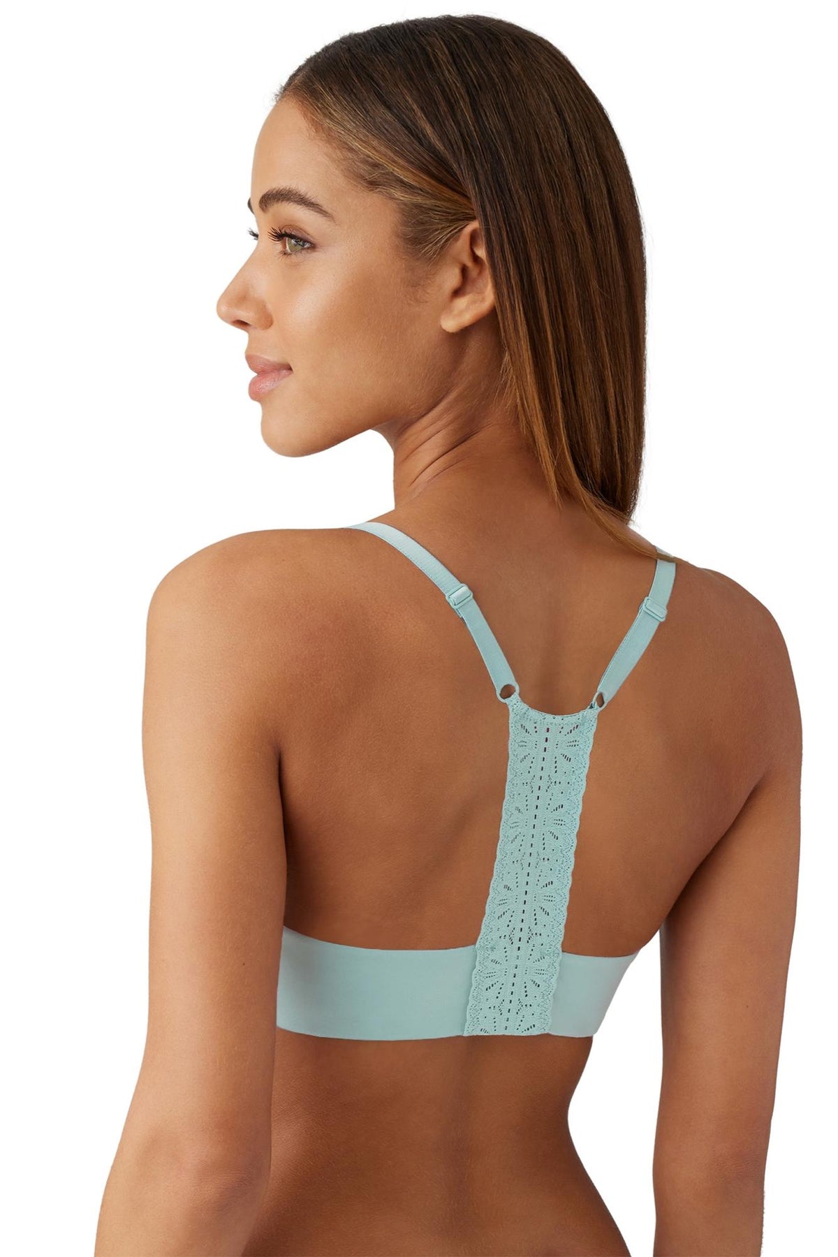 Wacoal b.tempt'd Future Foundation Front Close Racerback Bra - Moonlight Jade - source image 66081