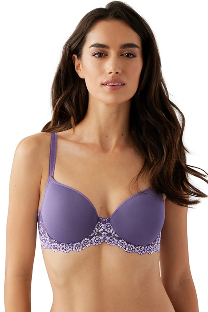 Wacoal Embrace Lace® T-Shirt Bra - Grape Compote - source image 71425