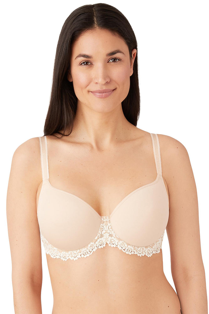 Wacoal Embrace Lace® T-Shirt Bra - Sand/Ivory - source image 62436