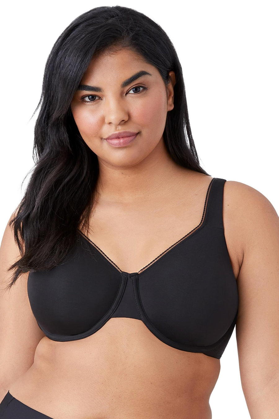 Wacoal High Standards Underwire Bra - Black - source image 65978