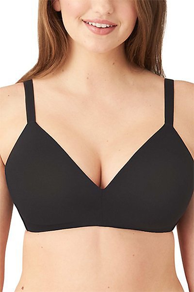 Wacoal How Perfect Wire Free T-Shirt Bra - Black - source image 62349