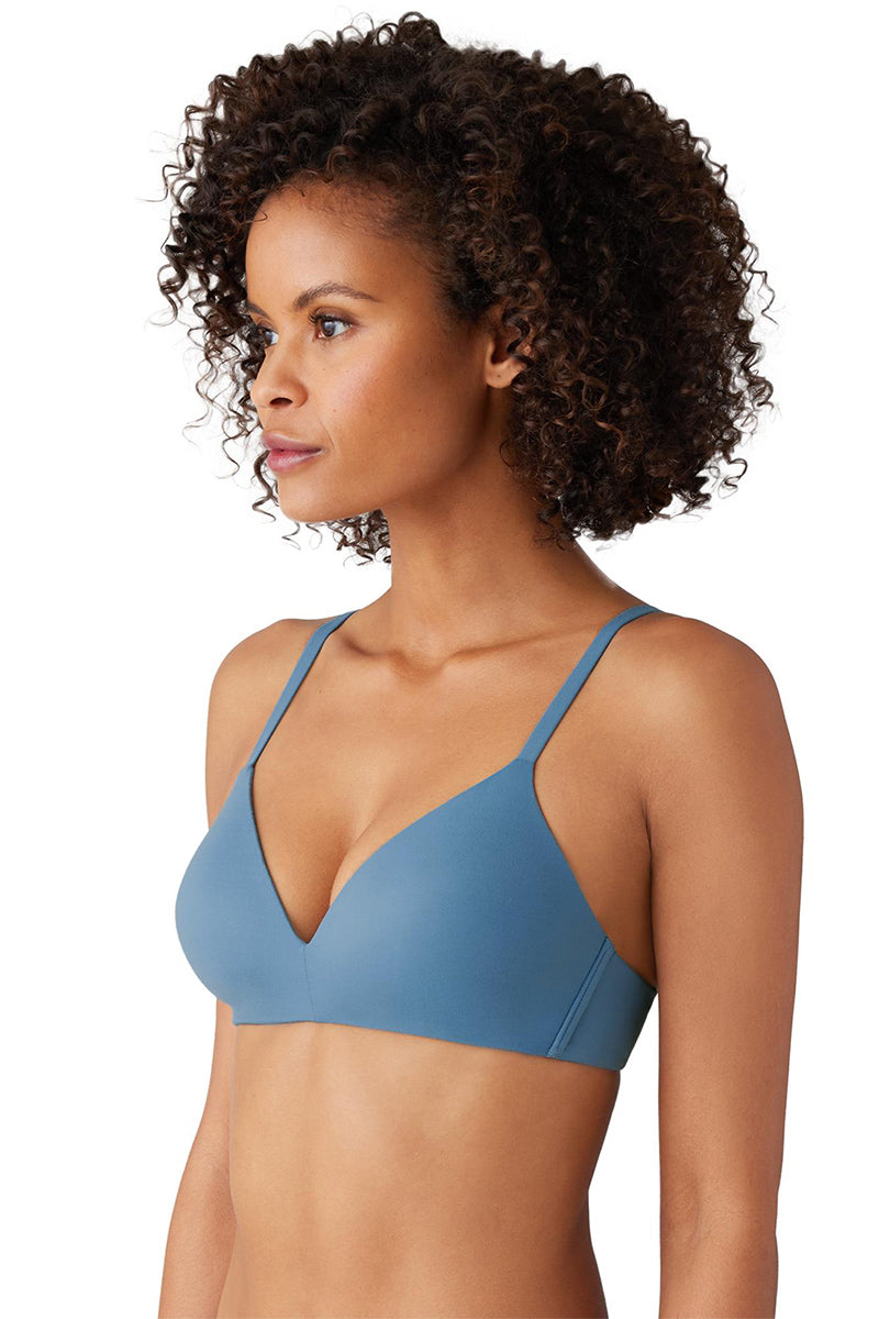 Wacoal How Perfect Wire Free T-Shirt Bra - Provincial Blue - source image 62353