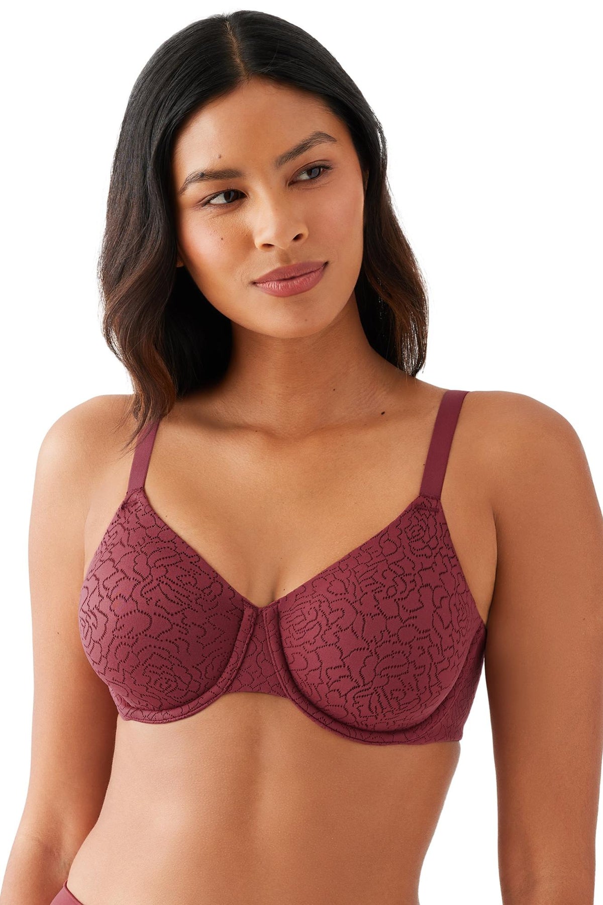 Wacoal Inside Job Underwire Bra - Cordovan - source image 65974