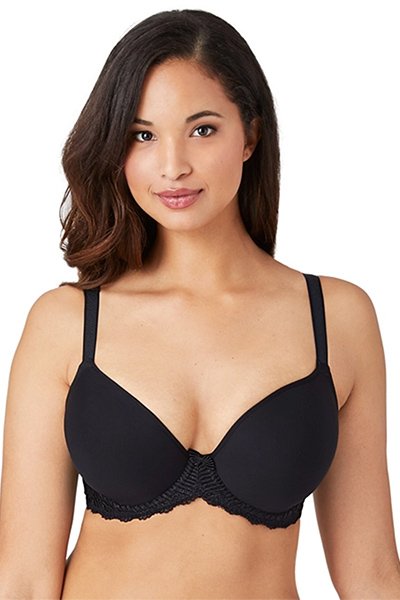 Wacoal La Femme Underwire T-Shirt Bra - Black - source image 62413
