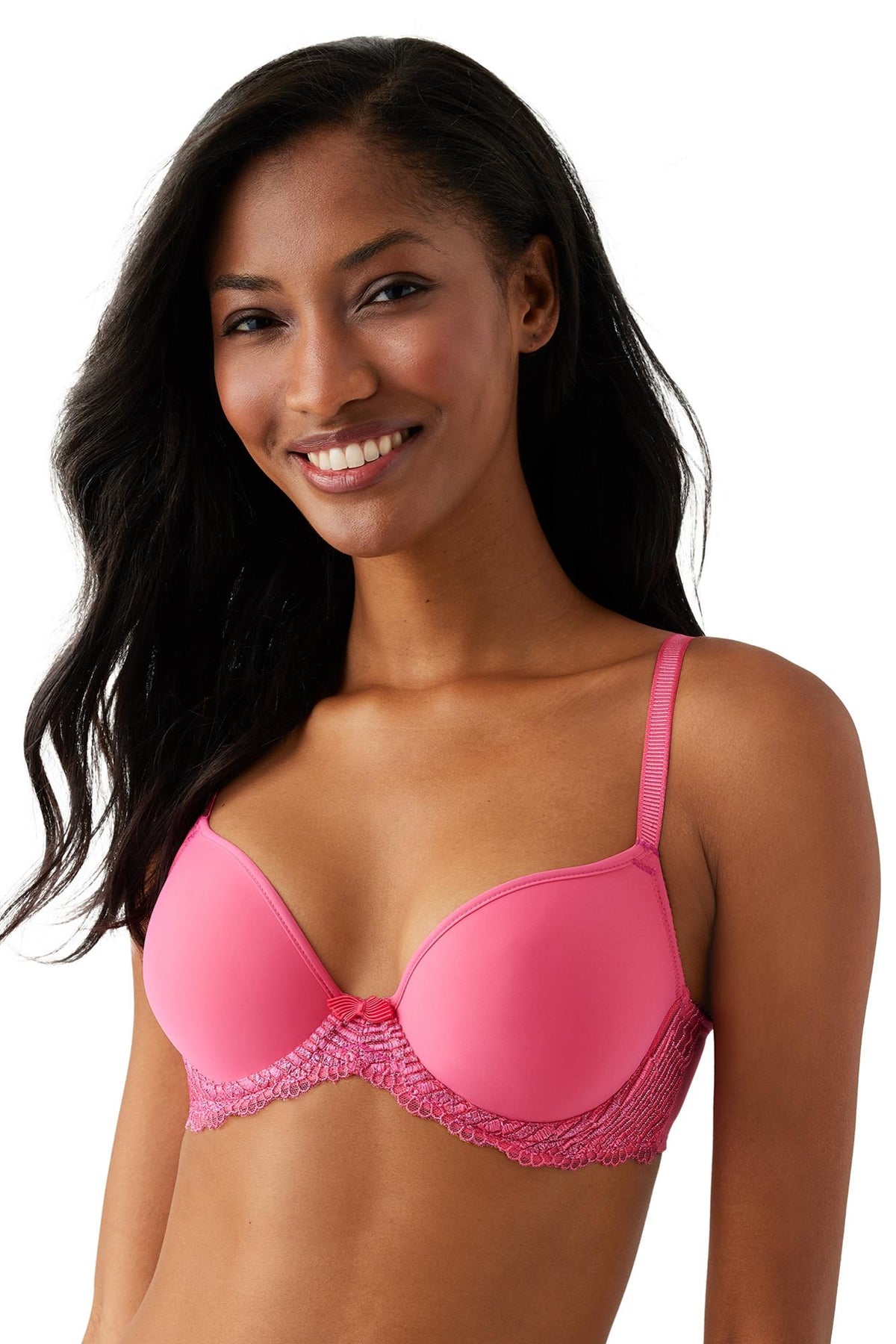Wacoal La Femme Underwire T-Shirt Bra - Hot Pink - source image 65929