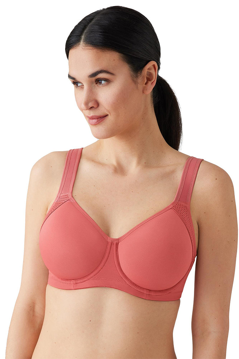 Wacoal Lindsey Sport Contour Underwire Bra - Baroque Rose - source image 62484
