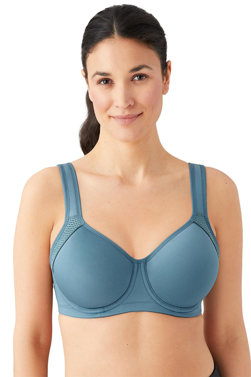 Wacoal Lindsey Sport Contour Underwire Bra - Bluestone - source image 62486
