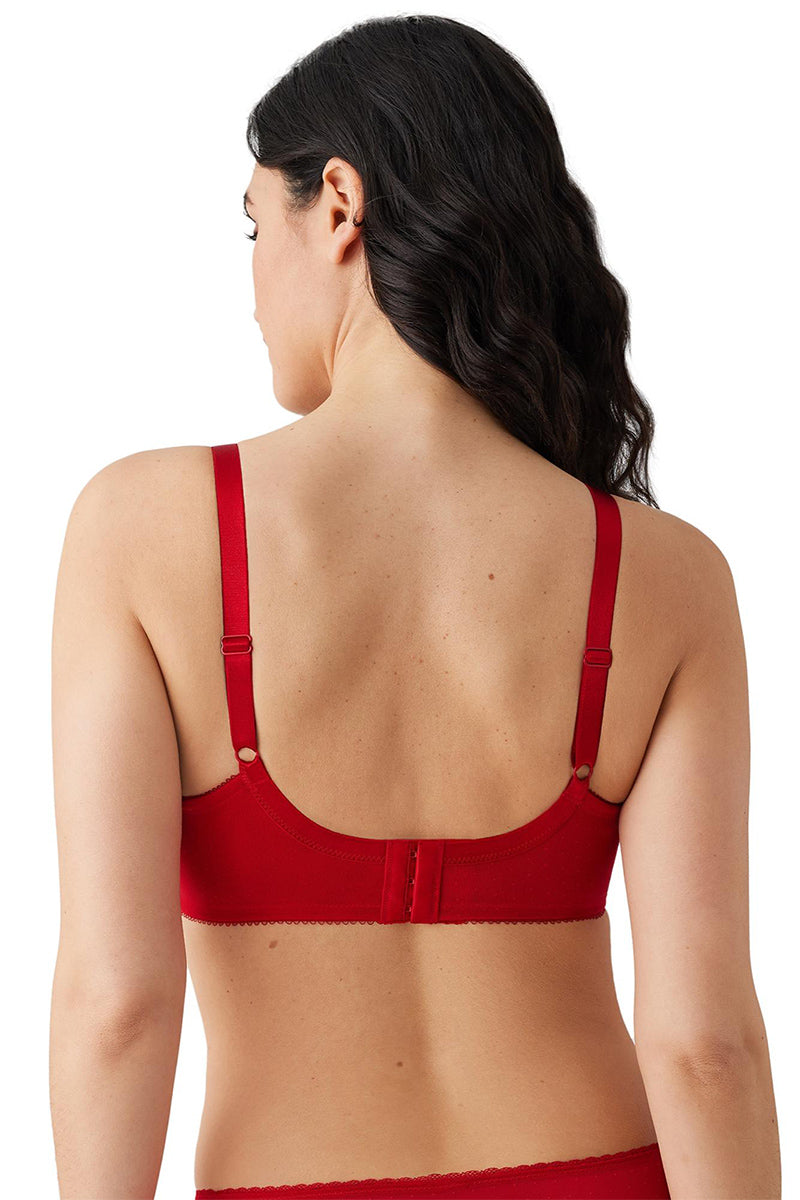 Wacoal Retro Chic Full Figure Underwire Bra - Barbados Cherry Lurex - source image 62611