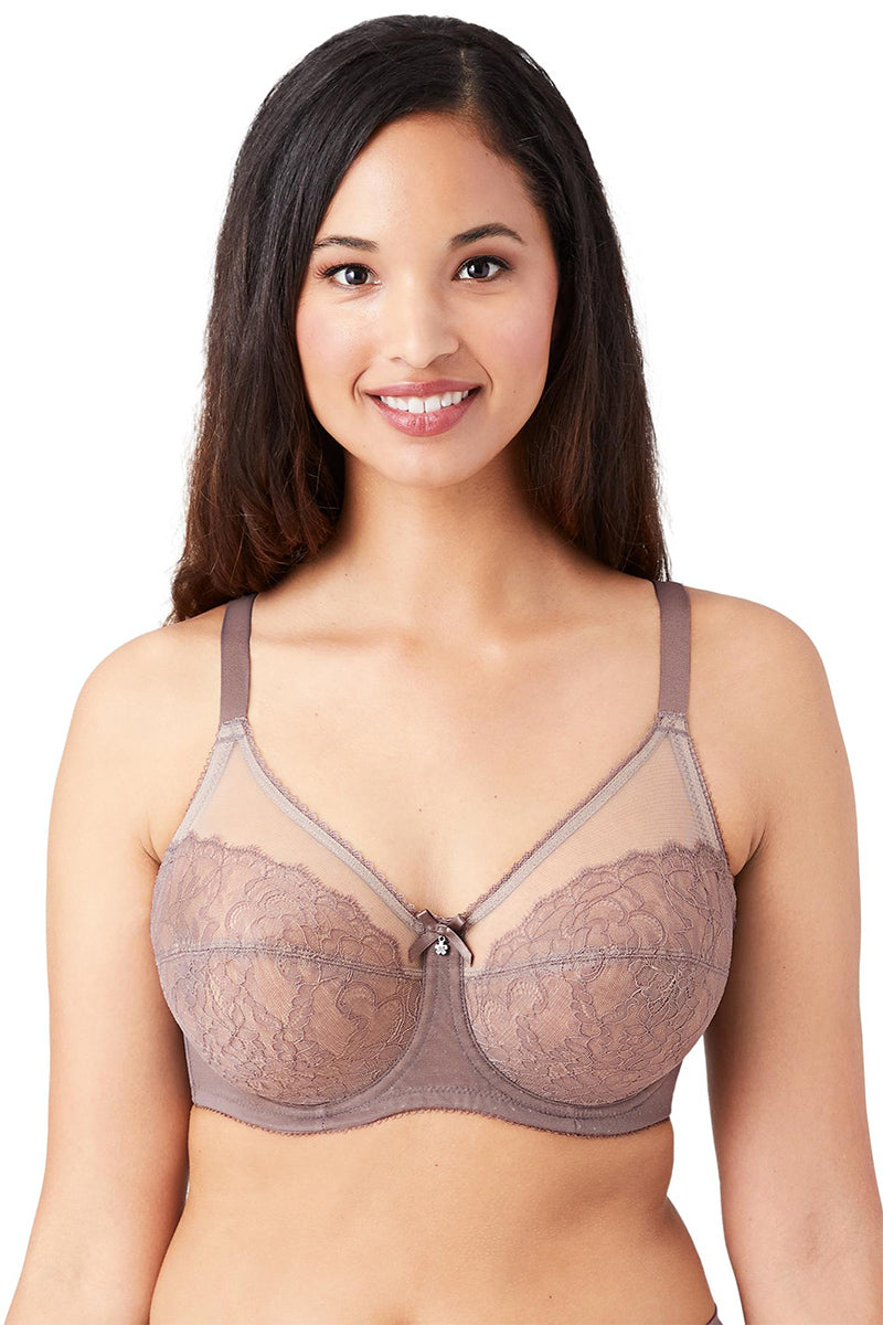 Wacoal Retro Chic Full Figure Underwire Bra - Cappuccino - source image 62617