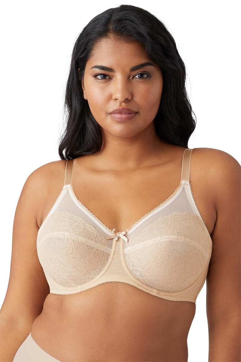 Wacoal Retro Chic Full Figure Underwire Bra - Toast - source image 62622