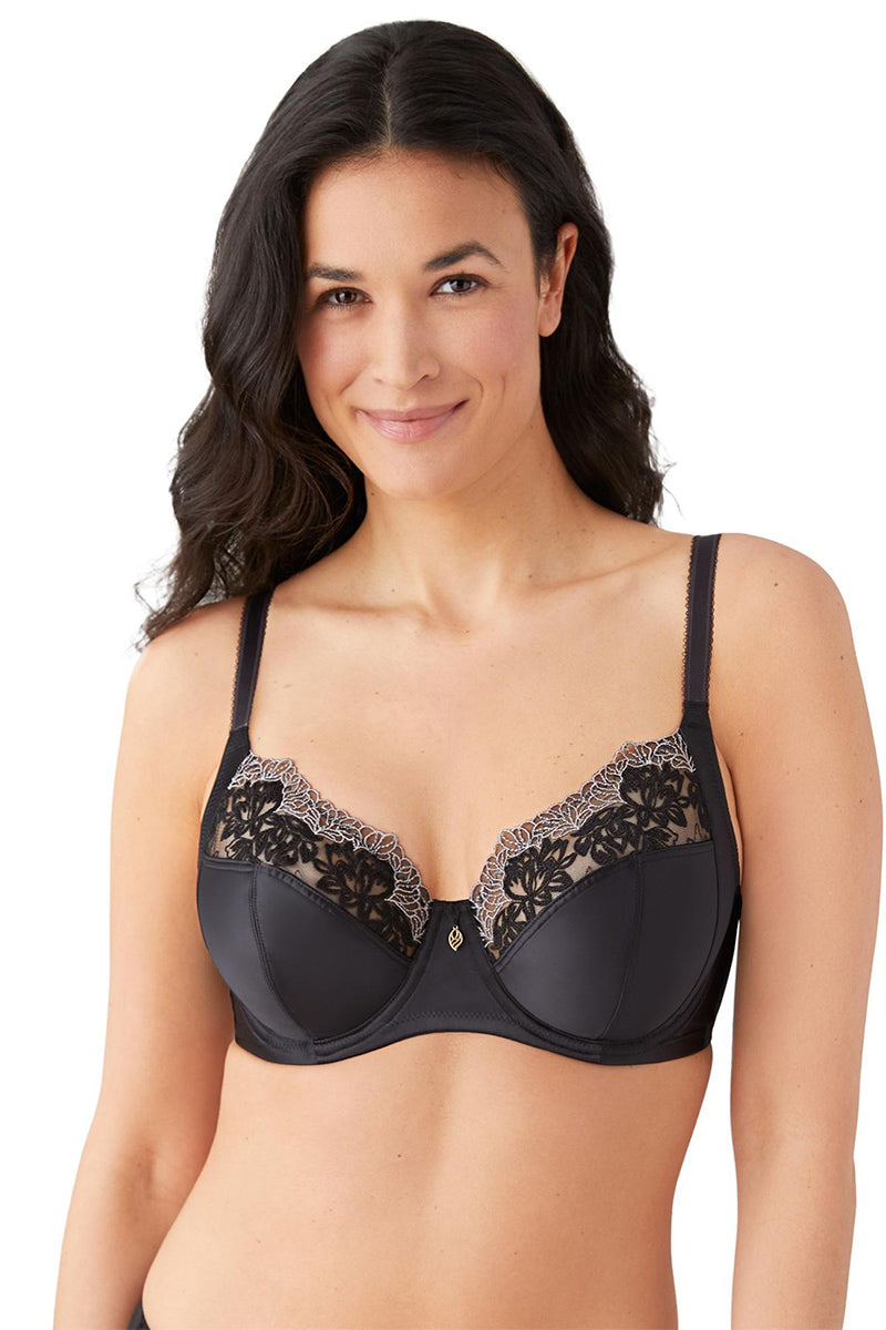 Wacoal Side Note Underwire Bra - Black - source image 62763