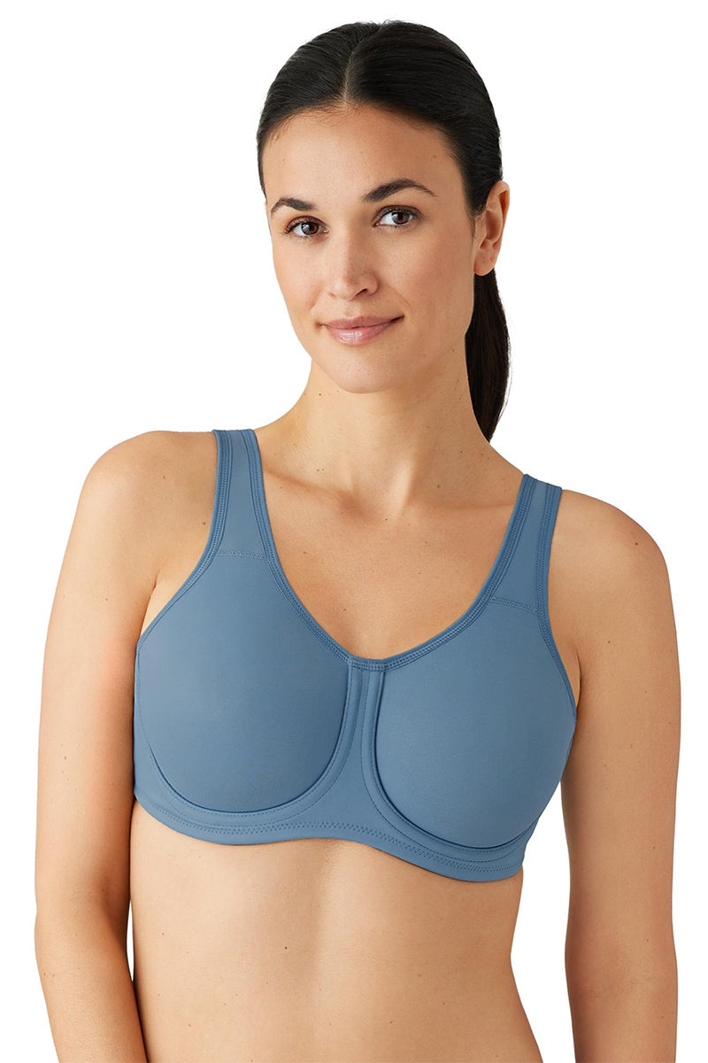 Wacoal Simone Sport Underwire Bra - Provincial Blue - source image 62606