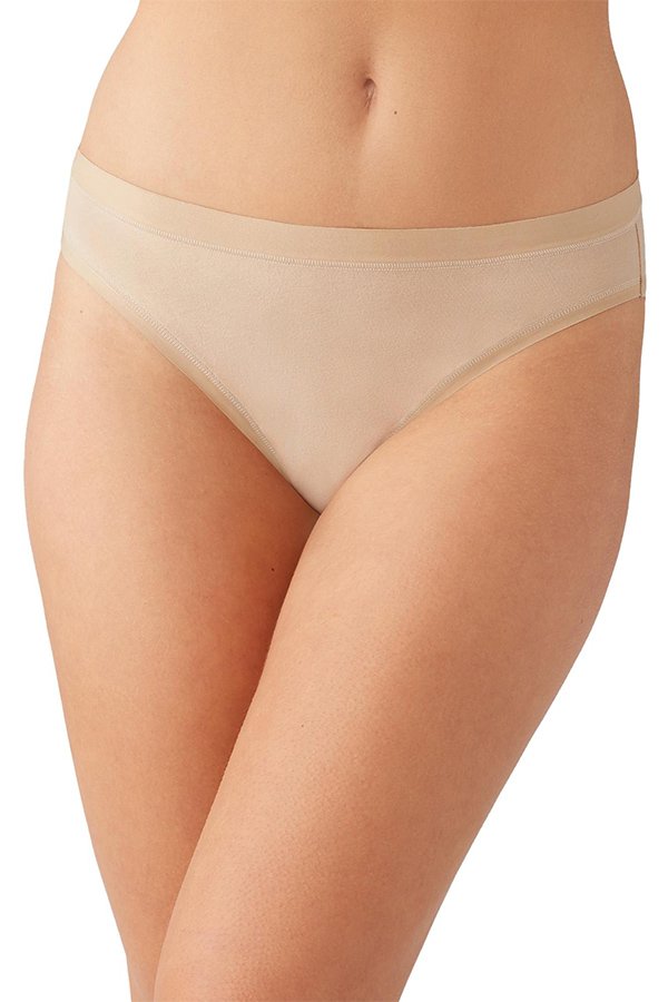 Wacoal Understated Cotton Bikini - Sand - source image 62938