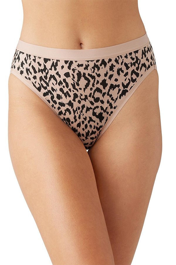 Wacoal Understated Cotton Hi-Cut - Cheetah - source image 63217
