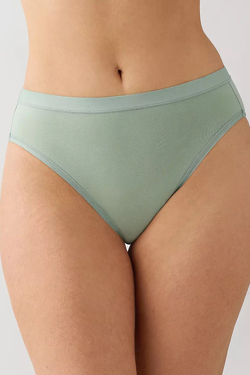 Wacoal Understated Cotton Hi-Cut - Iceberg Green - source image 71465
