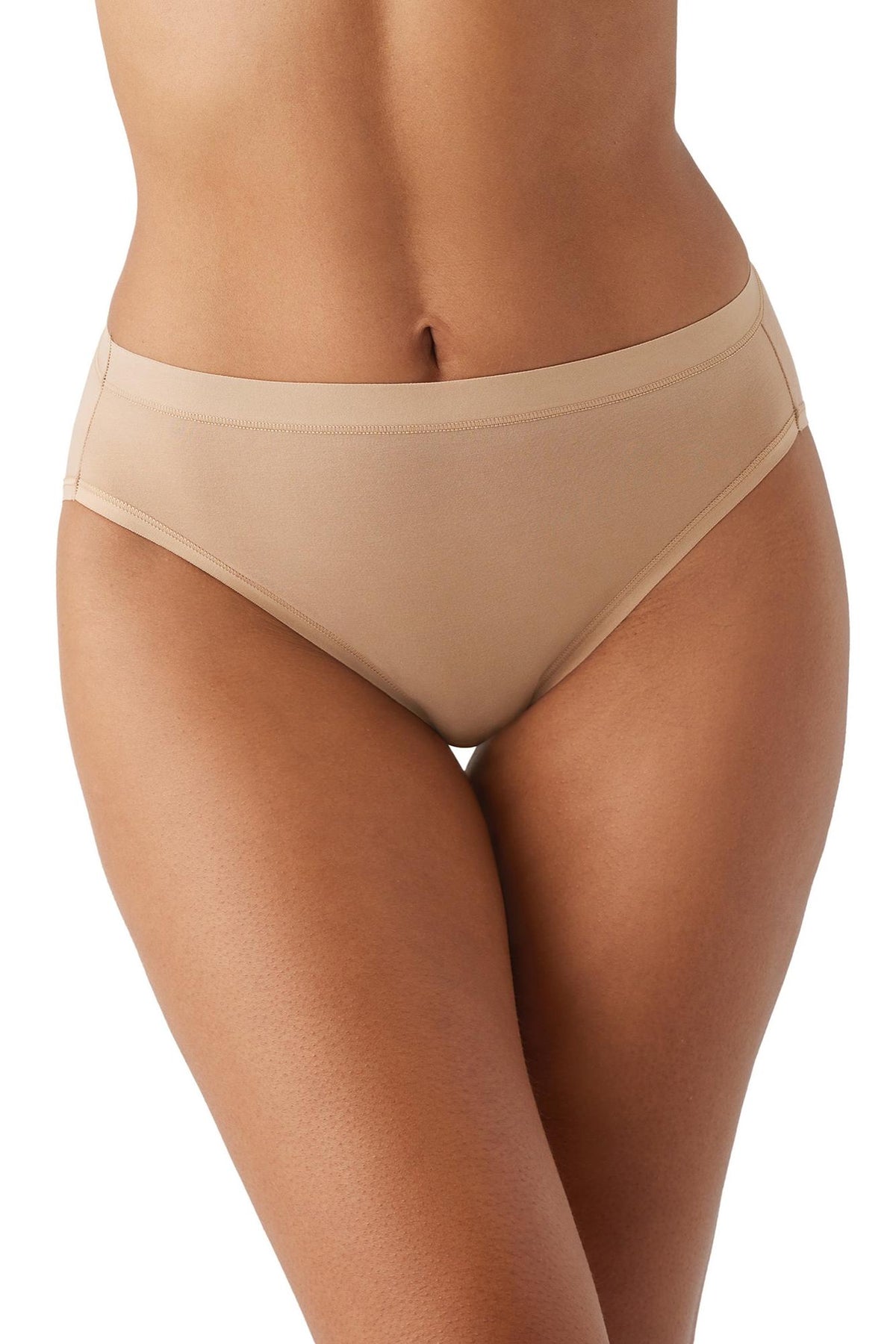 Wacoal Understated Cotton Hi-Cut - Praline - source image 66043