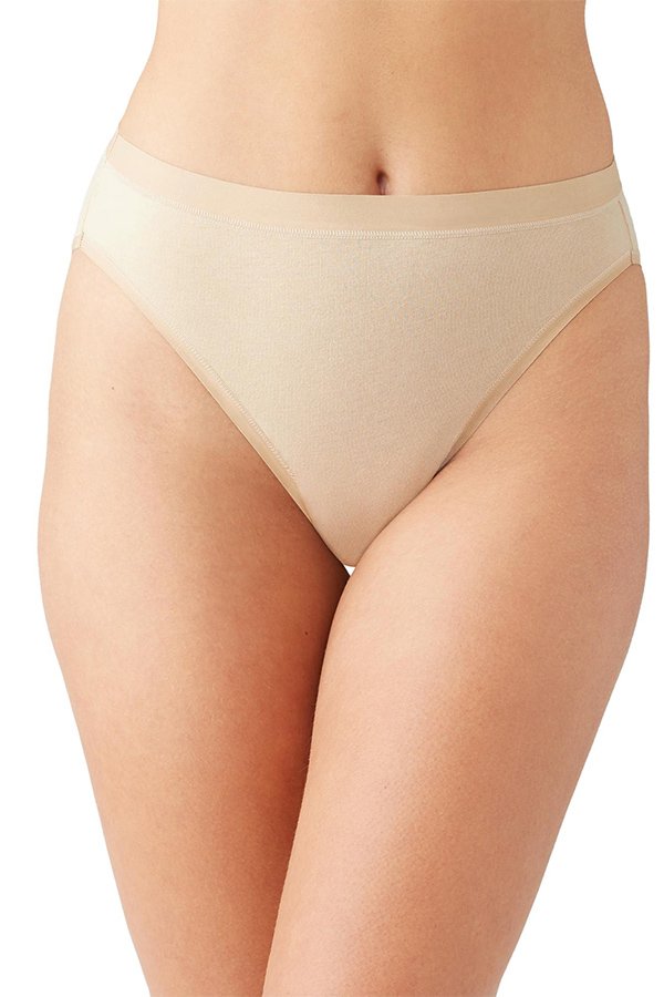 Wacoal Understated Cotton Hi-Cut - Sand - source image 63221