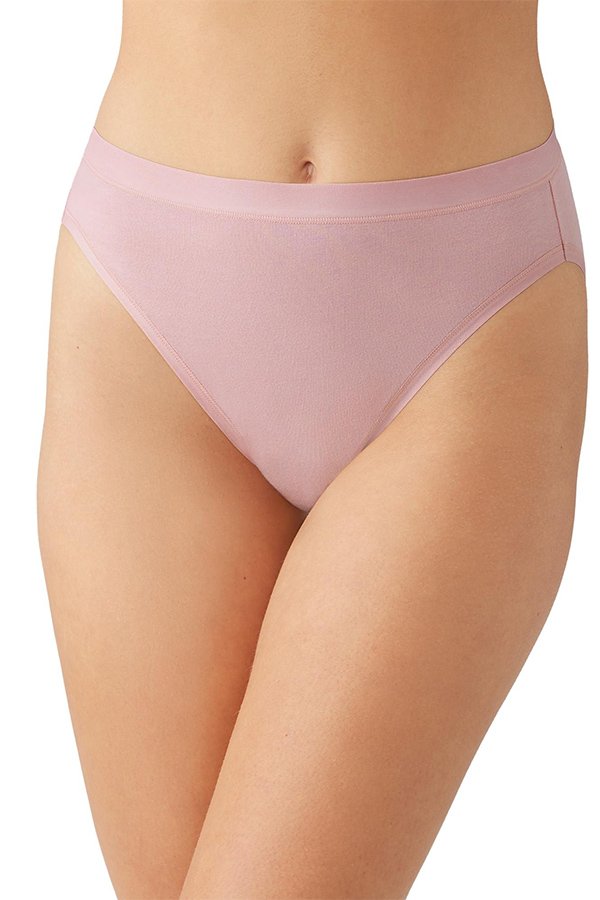 Wacoal Understated Cotton Hi-Cut - Zephyr Pink - source image 63224