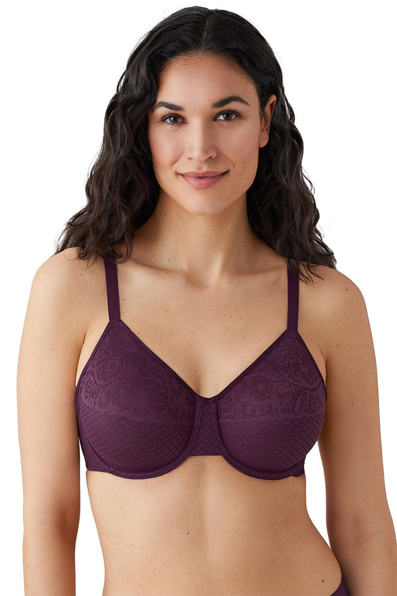 Wacoal Visual Effects Minimizer Bra - Italian Plum - source image 62857