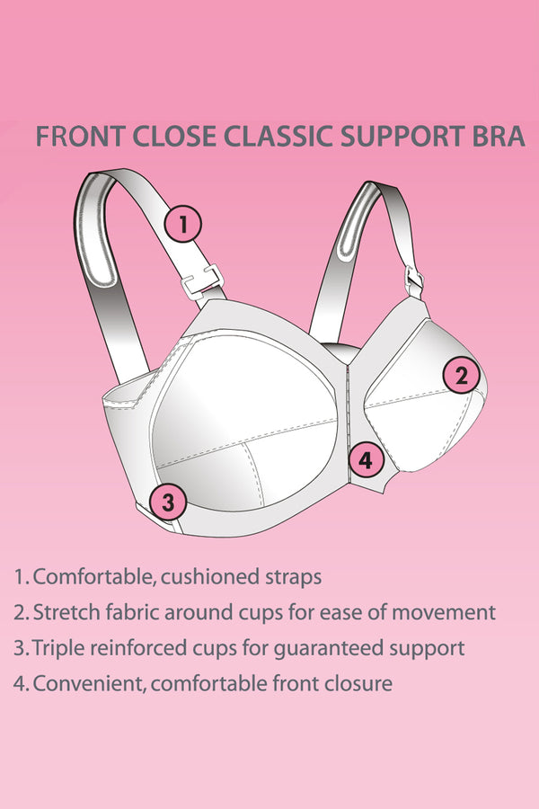 Exquisite Form Fully Front Close Classic Support Bra 5100530